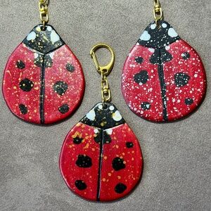 lady bug bag charm